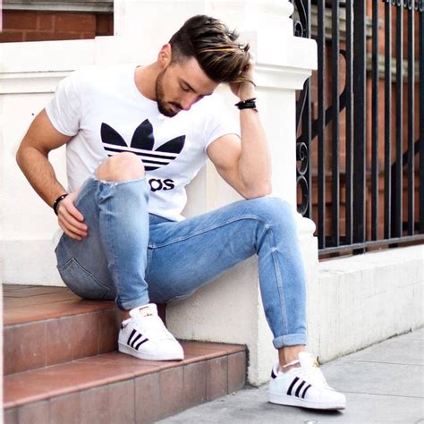 Outfits for Adidas Superstars for Men 